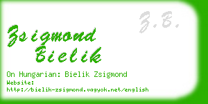 zsigmond bielik business card